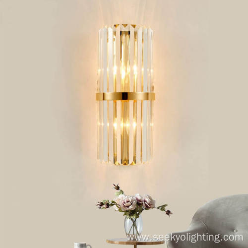 Luxury Modern Crystal Wall Lamp Gold Wall Sconce